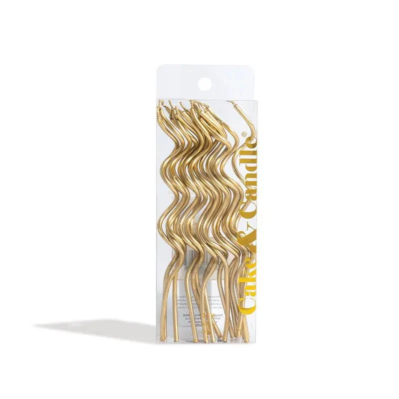 Gold Swirly Candles